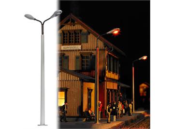 Busch 4138 Betonmast mit 2 Leuchten LED - H0 (1:87)