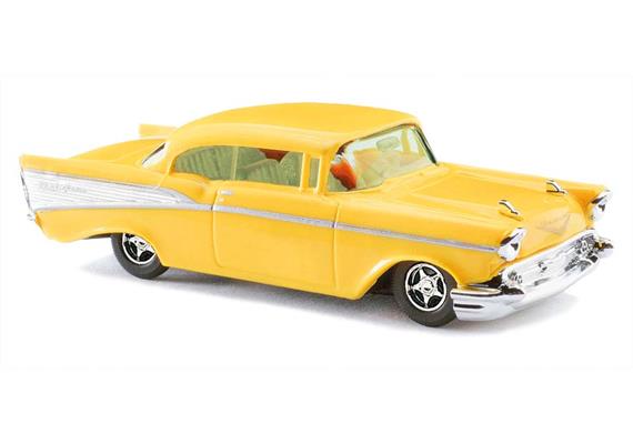 Busch 45026 Chevrolet Bel Air '57, gelb - H0 (1:87)