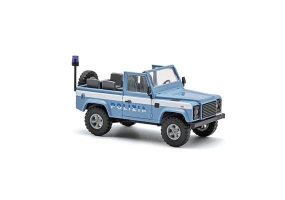 Busch 54397 Land Rover Defender 90 offen, Polizia - H0 (1:87)
