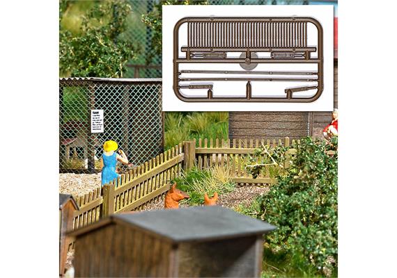 Busch 6006 Schrägzaun, H0