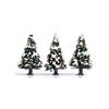 Busch 6464 3 Verschneite Weihnachtsbäume mit Kugeln - H0 (1:87)