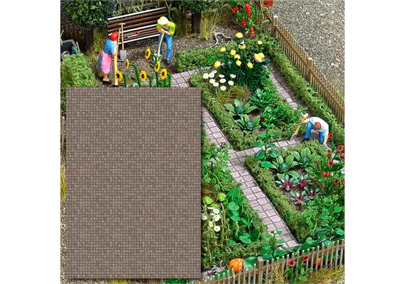 Busch 7427 Natursteinpflaster-Kartonplatten (2) HO