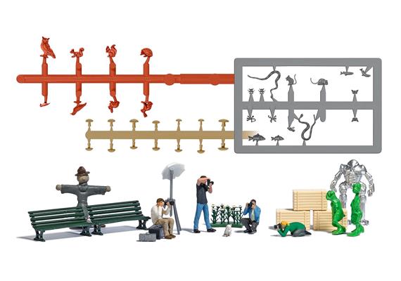 Busch 79810 Action-Set: 4 Fotografen - H0 (1:87) | Bild 2