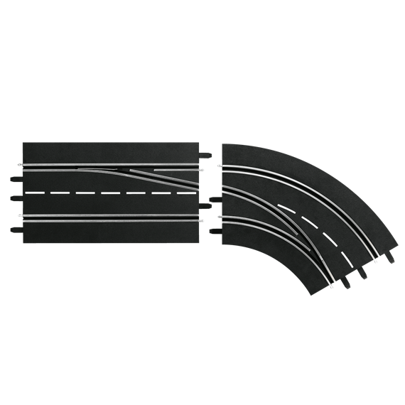 Carrera 20030365 Spurwechselkurve rechts, außen nach innen - DIGITAL 124, DIGITAL 132