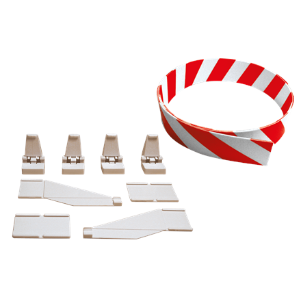 Carrera 20085220 Leitplankenset, rot/weiss 3 m