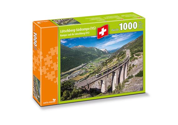 Carta.Media 7253 Puzzle Lötschberg-Szüdrampe (1000 teilig)