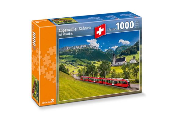 Carta.Media 7268 Puzzle Appenzeller Bahnen, mit 1000 Teilen im Format 70 x 50cm