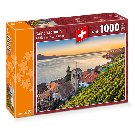 Carta.Media 7272 Puzzle St. Saphorin am Genfersee, 1000 teilig