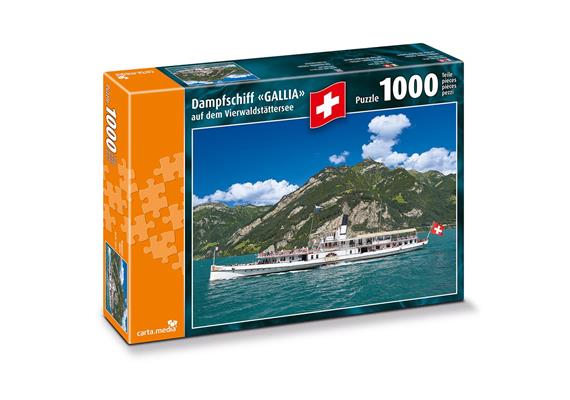 Carta.Media 7274 Puzzle Dampfschiff Gallia, 1000 teilig