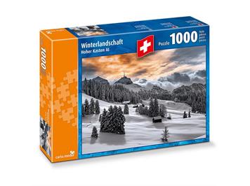 Carta.Media 7276 Puzzle Winterlandschaft "Hoher Kasten, AI", 1000 teilig