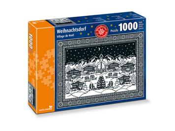 Carta.Media 7283 Scherenschnitt Weihnachtsdorf, 1000 teilig