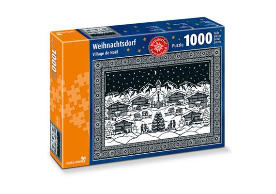 Carta.Media 7283 Scherenschnitt Weihnachtsdorf, 1000 teilig