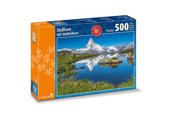 Carta.Media 7781 Puzzle Stellisee mit Matterhorn, 500 teilig