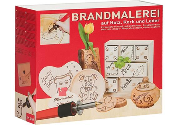 DONAU 0269 Brandmalset und 4 Brennstempel