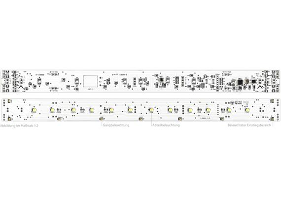 E-Modell Innenbeleuchtung LX-R mit Poti, warmweiss für Roco 30,3 cm HO-Wagen | Bild 1