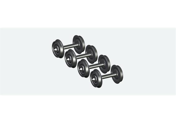 ESU 41200 Scheibenradsatz AC für Spitzenlagerung 11.5 mm, Achslänge 23,1mm (4 Stk.)