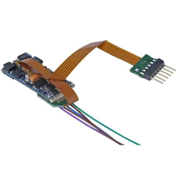 ESU 58816 LokSound 5 micro 6-pin an Litzen & Lautsprecher DCC/MM/SX/M4 für N/TT/HO