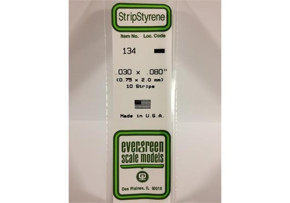 Evergreen 134 Vierkantprofile, 350x0,75x2,00mm, 10 Stück | Bild 2