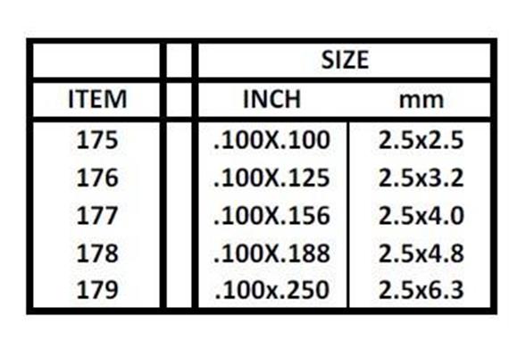 Evergreen 175 Vierkantprofile, 350x2,50x2,50 mm, 8 Stück | Bild 3