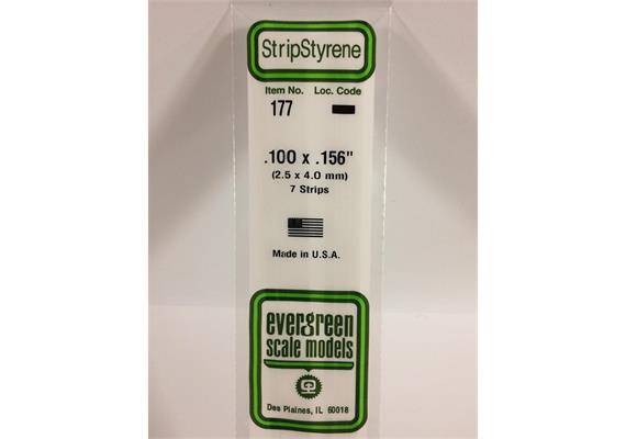 Evergreen 177 Vierkantprofile, 350x2,50x4,00mm, 7 Stück | Bild 2