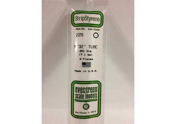 Evergreen 229 Rundröhre, 35 cm lang, Durchm.7,1 mm -9/32, 3 Stück | Bild 2