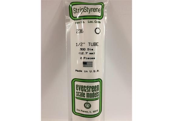 Evergreen 236 Rundröhre, 35 cm lang, Durchm.12,7 mm - 1/2, 2 Stück | Bild 2