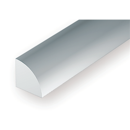 Evergreen 250 Viertelrundstange, 35 cm lang,Durchm. 2,50 mm, 3 Stück