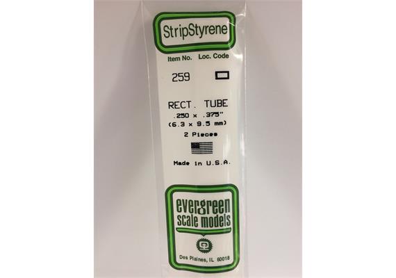 Evergreen 259 Rechteckrohr, 350x6,3x9,5 mm,2Stück | Bild 2