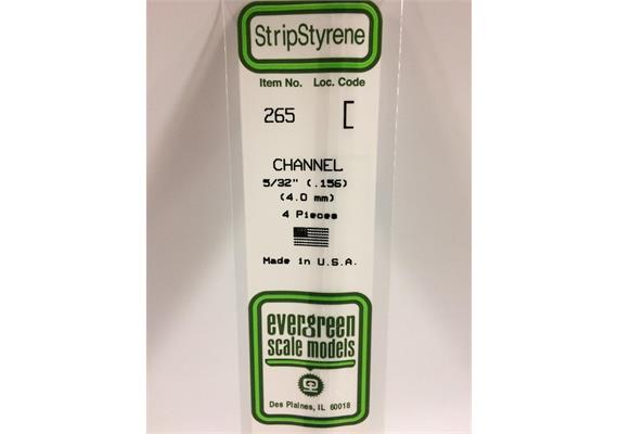 Evergreen 265 U-Profil, 350x4,0x1,4 mm - 5/32, 4 Stück | Bild 2