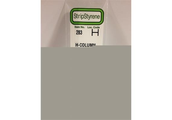 Evergreen 283 H-Profil, 350x2,5x2,4 mm, 4 Stück | Bild 2