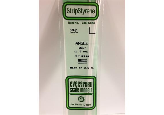 Evergreen 291 Winkelprofil, 350x1,5x1,5 mm,4 Stück | Bild 2