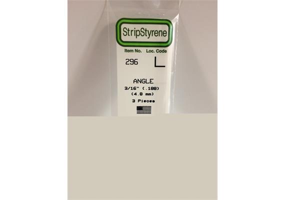 Evergreen 296 Winkelprofil, 350x4,8x4,8 mm, 3 Stück | Bild 2