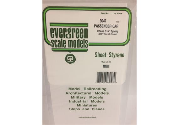 Evergreen 3047 Strukturplatte, 0,5x150x300 mm. Spur 0-Maßstab, 1 Stück | Bild 2