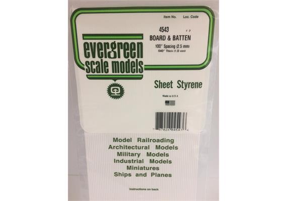 Evergreen 4543 Strukturplatte, 1x150x300 mm,Raster 2,5 mm, 1 Stück | Bild 2