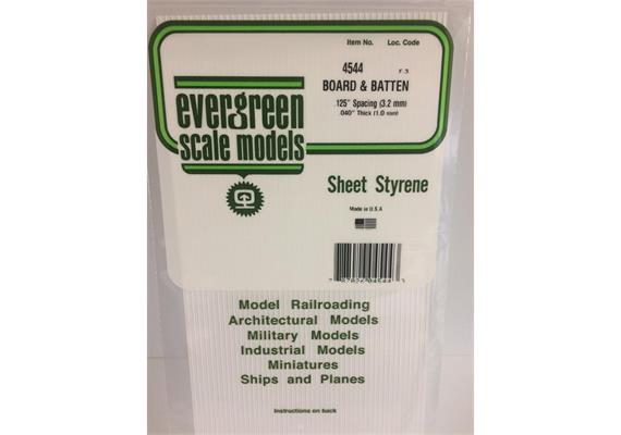 Evergreen 4544 Strukturplatte, 1x150x300 mm,Raster 3,2 mm, 1 Stück | Bild 2