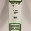 Evergreen 766 T-Profil, 35 mm lang, Höhe/Breite 3,6 mm, 3 Stück | Bild 2