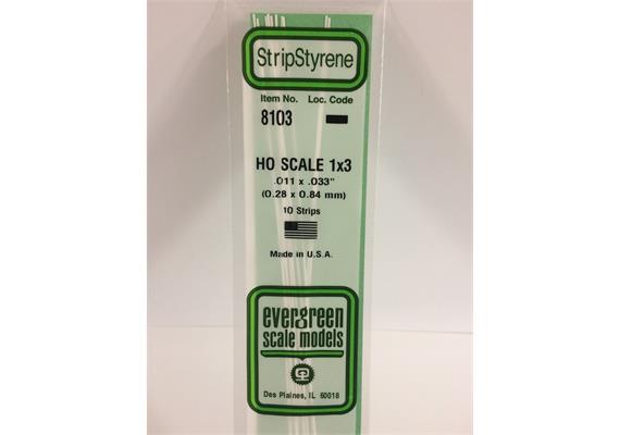 Evergreen 8103 Leisten, 350x0,28x0,84 mm, 10 Stück | Bild 2