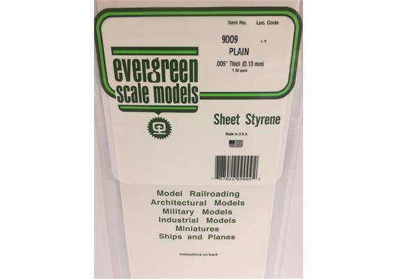 Evergreen 9009 Weiße Polystyrolplatte, 150x300x0,13 mm, 3 Stück | Bild 2