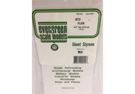 Evergreen 9010 Weiße Polystyrolplatte, 150x300x0,25 mm, 4 Stück | Bild 2