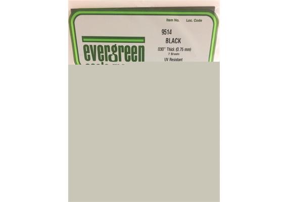 Evergreen 9514 Schwarze Polystyrolplatten, 150x300x0,75 mm, 2 Stück | Bild 2