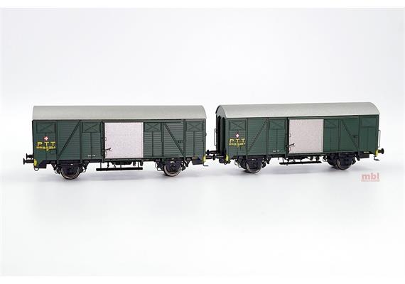 Exact-Train 20947 SBB CFF 2er-Set Zk PTT, grün - H0 (1:87)