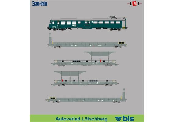 Exact-Train 25000 5-teiliges Set BLS Autozug mit Steuerwagen - H0 (1:87)