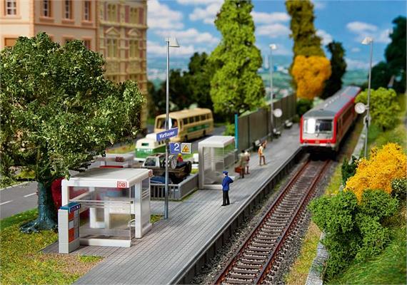 Faller 120240 BLS/SBB Moderner Haltepunkt mit Bahnsteig - H0 (1:87) | Bild 1