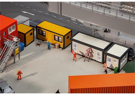 Faller 130136 Baucontainer gelb-schwarz (4) HO | Bild 1