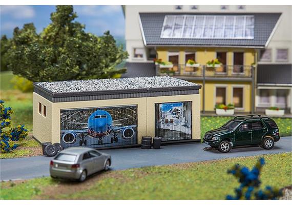 Faller 130621 Doppelgarage mit Antriebsteilen HO | Bild 1