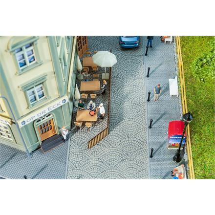 Faller 170312 PREMIUM Straßenfolie Römisches Kopfsteinpflaster - H0 (1:87)