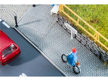 Faller 170318 PREMIUM Straßenfolie Gepflasterter Bürgersteig - H0 (1:87)