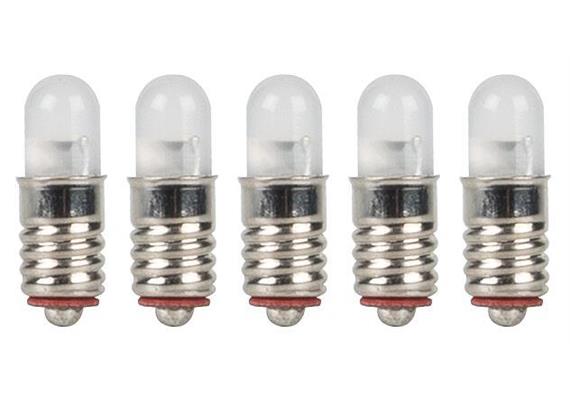 Faller 180228 5 LEDs für Beleuchtungssockel, warmweiß