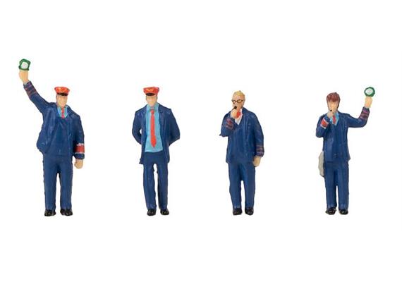 Faller 180237 Figuren-Set mit Sound-Effekt Bahnpersonal & Schaffnerpfiff - H0 (1:87) | Bild 2