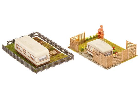 Faller 180495 2 Schrebergärten mit Wohnwagen - H0 (1:87) | Bild 2